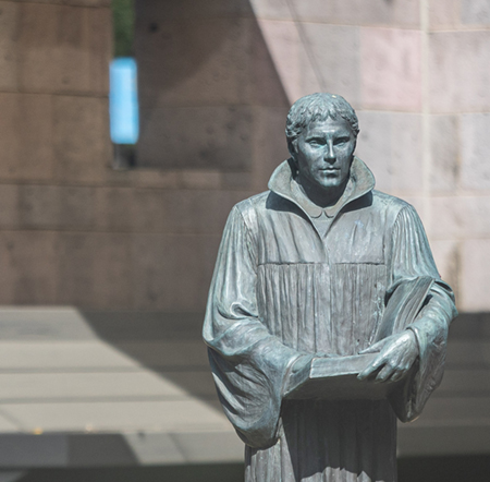 Statue in Luther Park