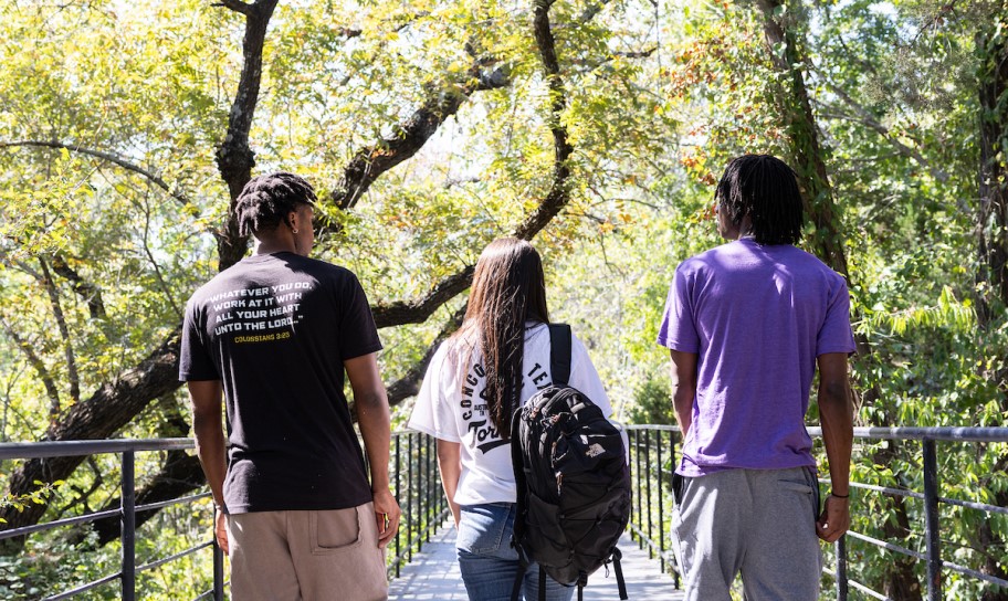 Students on campus