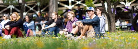 Students on Campus outside
