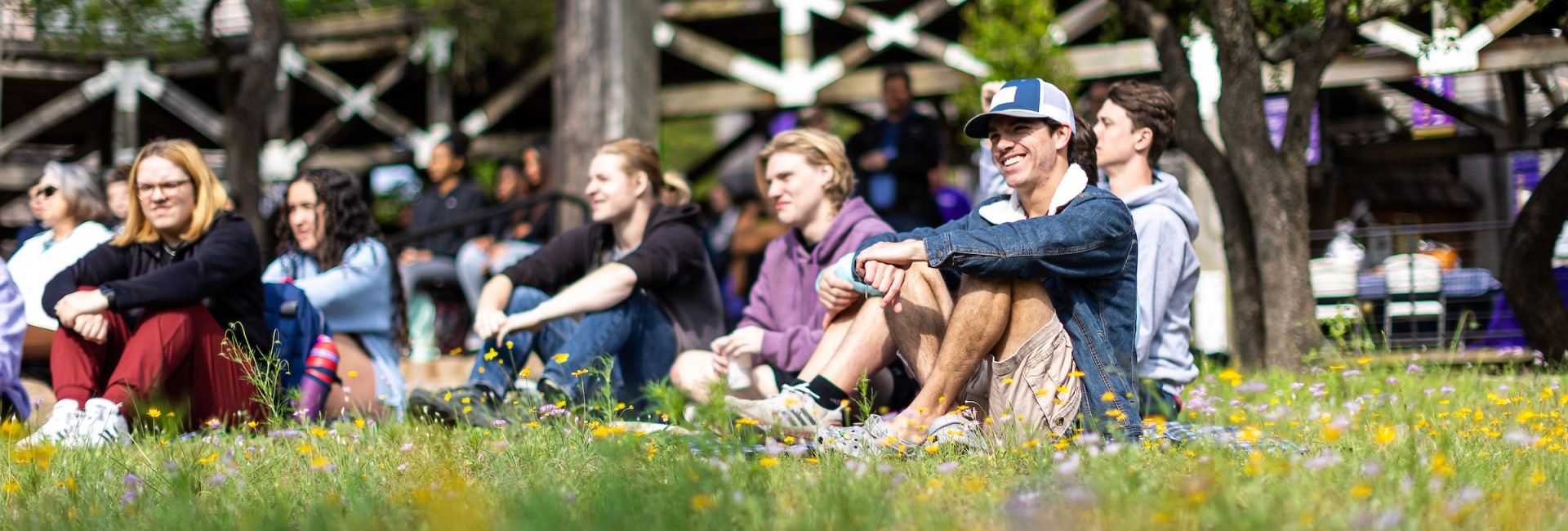 Students on Campus outside