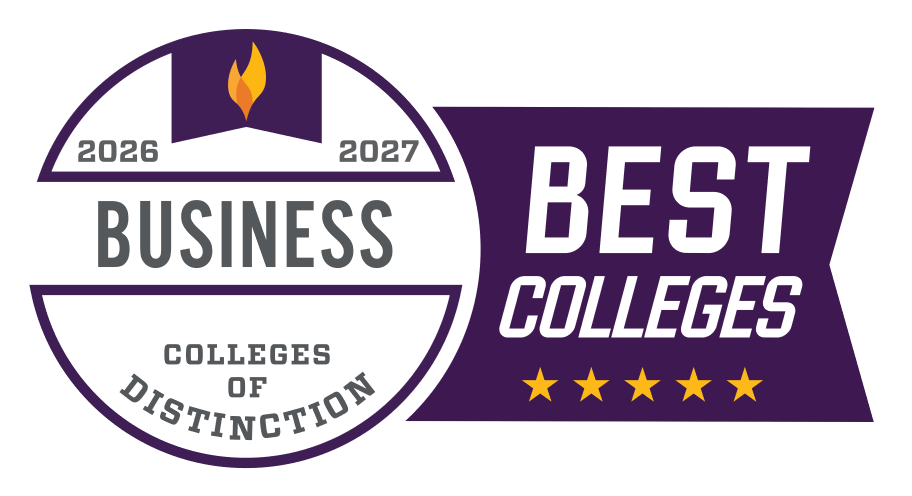 2026-2027 College of Distiction best business colleges award