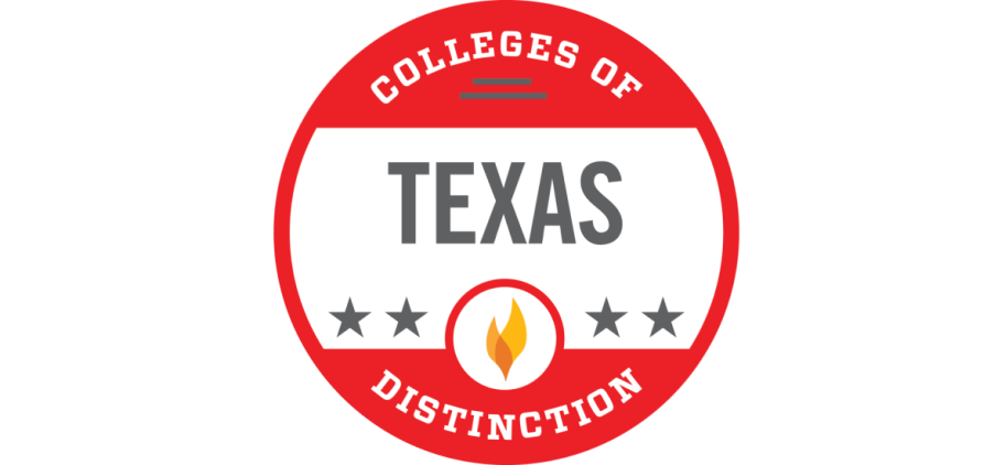 2026-2027 College of Distiction best in Texas award