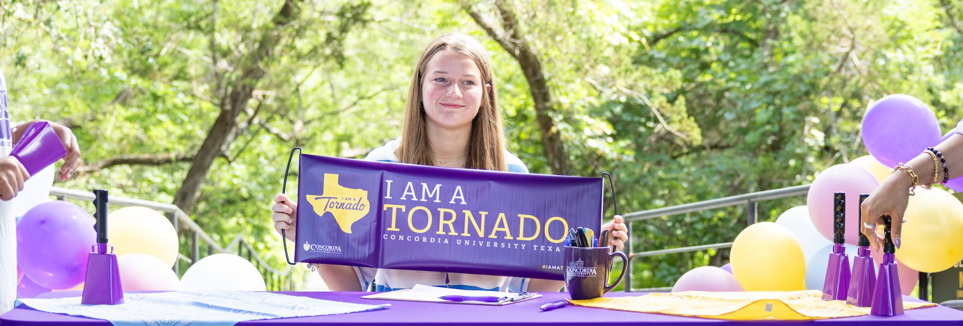 A new student at Concordia Texas