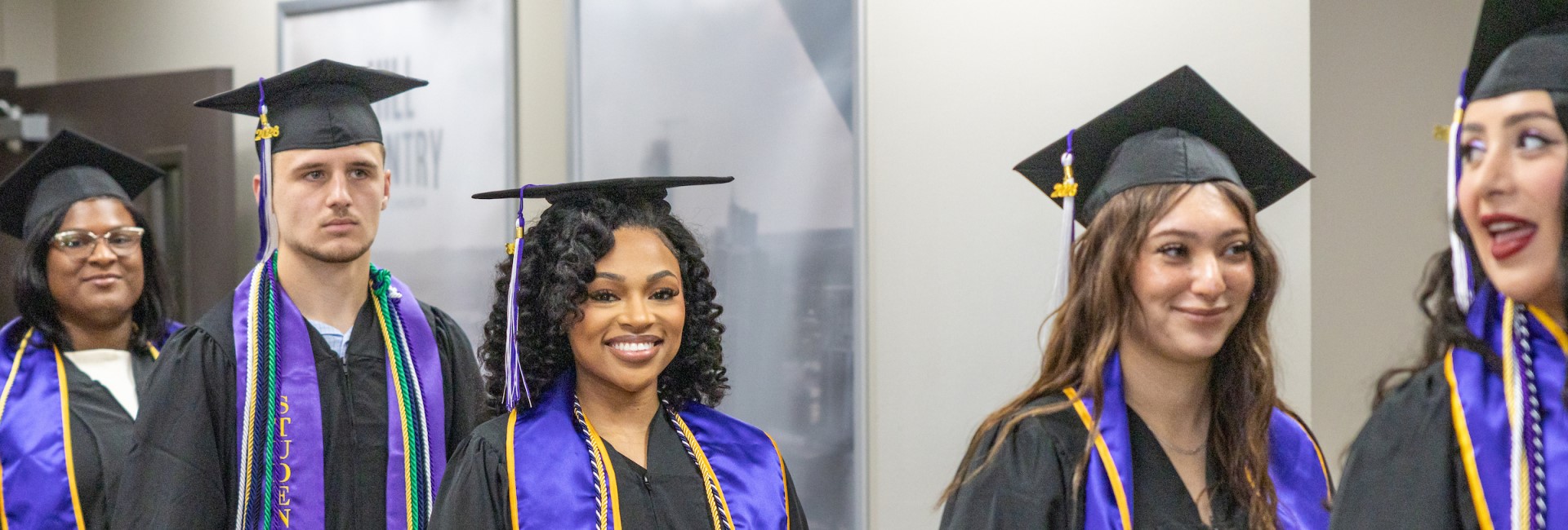 Students at commencement