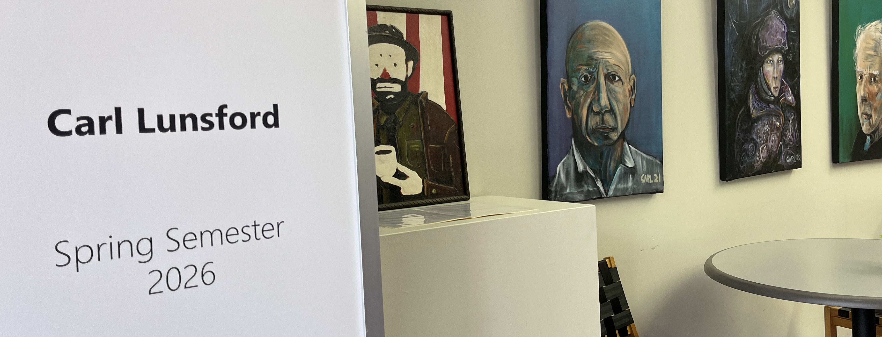 Portraits by Carl Lunsford Exhibition Concordia University Texas