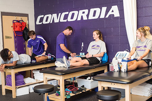 nursing students in kinesiology classroom