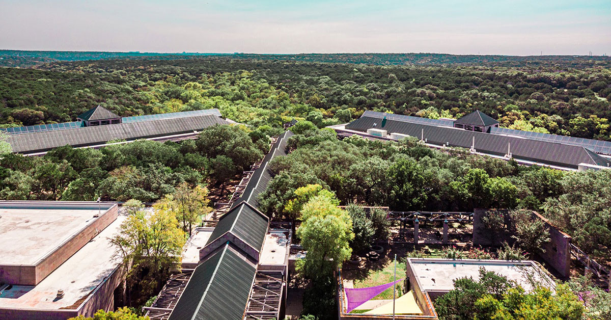 aerial view of CTX campus