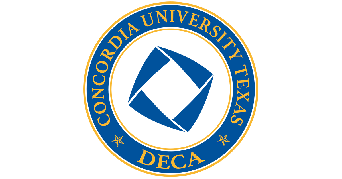 Concordia University Texas DECA logo