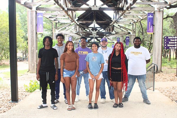 A group of Concordia University Texas centennial students