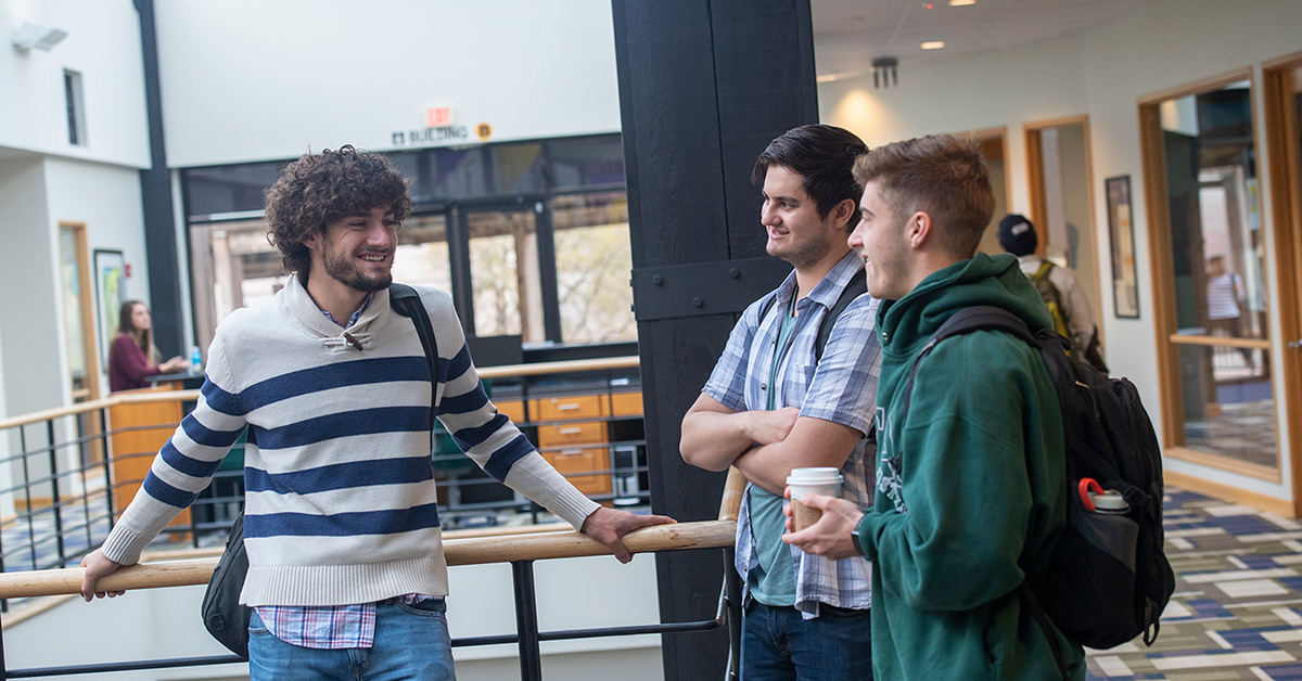 Students Talking at Concordia University Texas