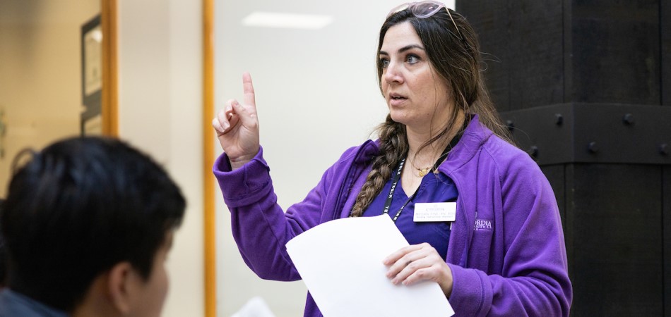 Concordia University Texas professor teaching nursing