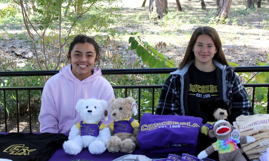 Concordia University Texas students enjoying the Latin America Market