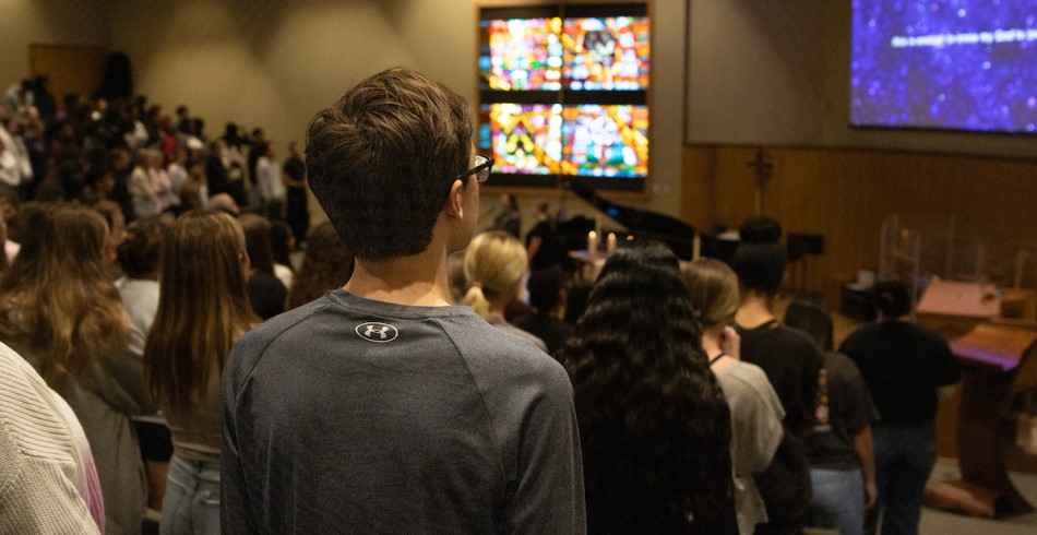 Students in Chapel