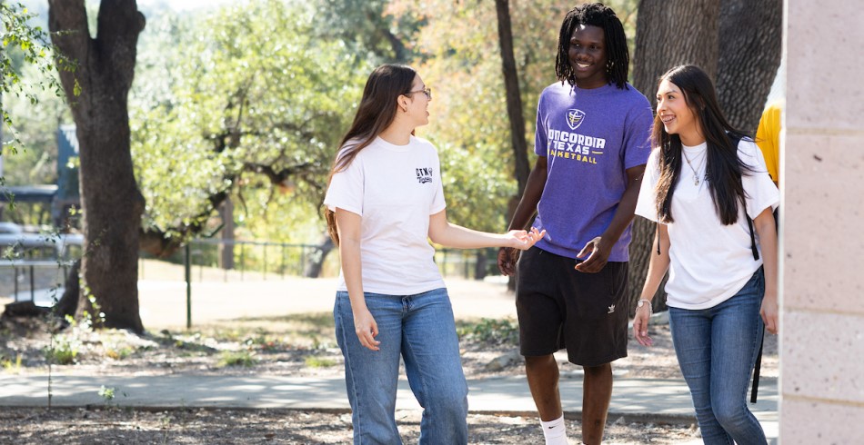 A group of students at Concordia Texas